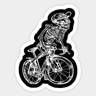 SEEMBO Skeleton Cycling Bicycle Cyclist Bicycling Biker Bike Sticker